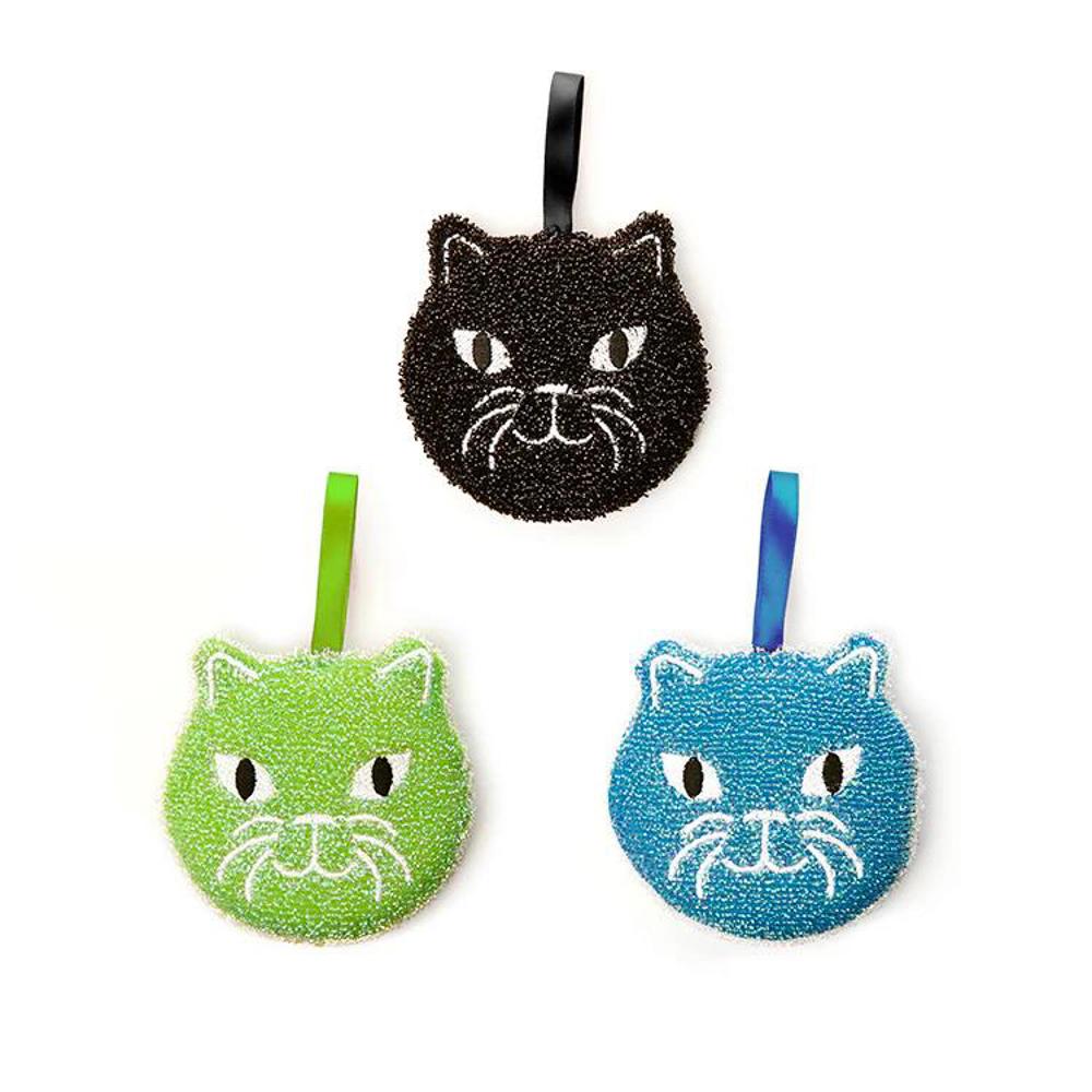 Kikkerland Set of 3 Cat Sponges
